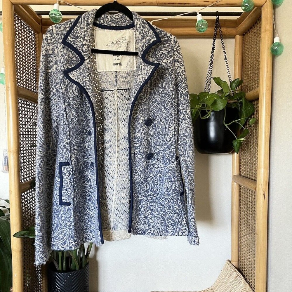Anthropologie Angel of the North Paisley Cardigan